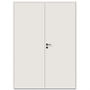 Glat Kompakt/Massiv dobbeltdør - Safco Doors